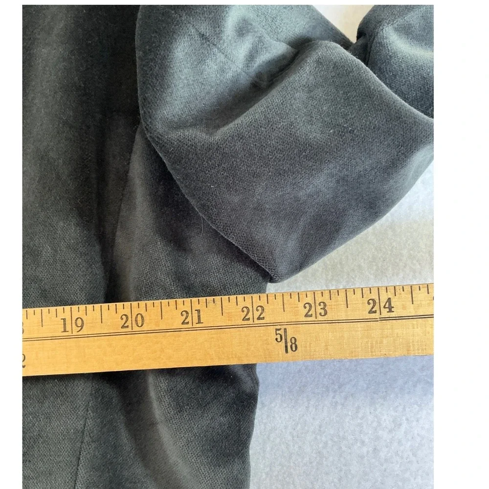 J. Hilburn Blazer Mens 45R Dark Gray Velvet Classic Fit Custom Sport Coat J9G-S